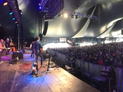 On stage from the side at Port Fairy 2016