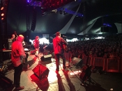 On stage from the side at Port Fairy 2016