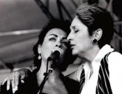 Mary with Joan Baez